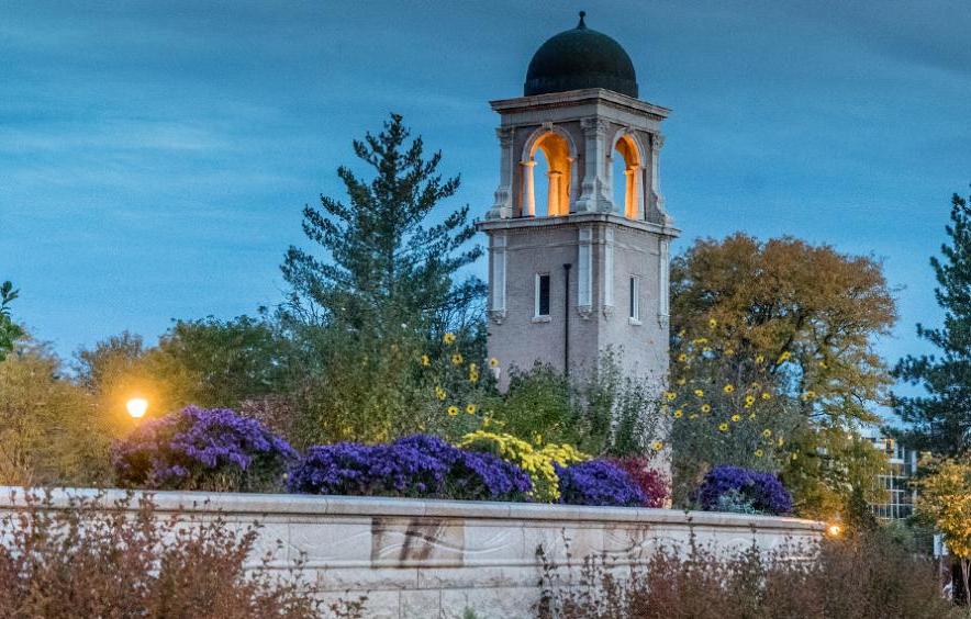 Campus scenic image near Anderson Academic Commons